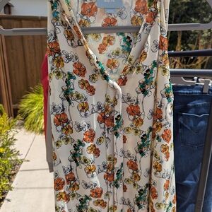 Maeve White Cream Tie Front Tank Top